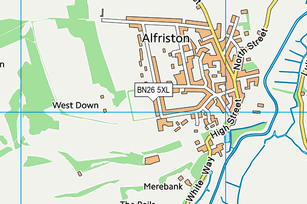 BN26 5XL map - OS VectorMap District (Ordnance Survey) BN26 5XL map - OS VectorMap District (Ordnance Survey)