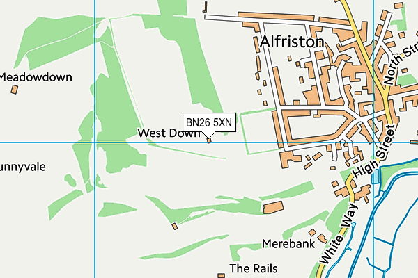 BN26 5XN map - OS VectorMap District (Ordnance Survey) BN26 5XN map - OS VectorMap District (Ordnance Survey)