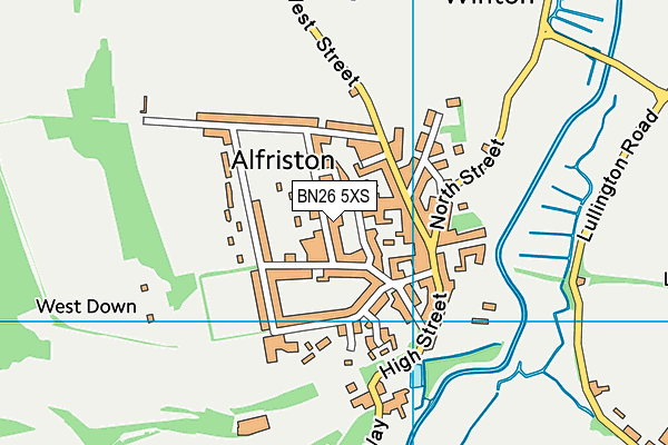 BN26 5XS map - OS VectorMap District (Ordnance Survey) BN26 5XS map - OS VectorMap District (Ordnance Survey)