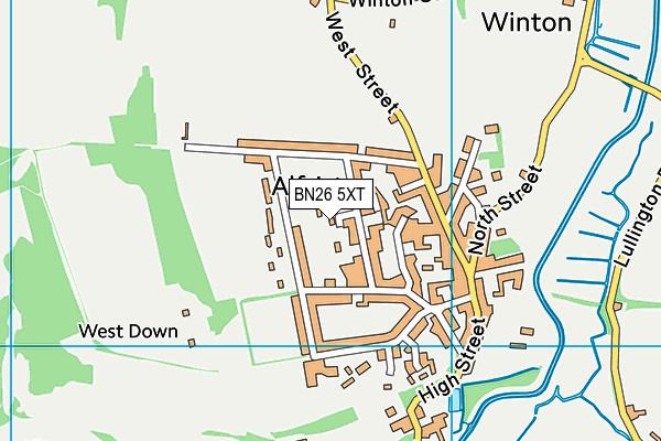 BN26 5XT map - OS VectorMap District (Ordnance Survey) BN26 5XT map - OS VectorMap District (Ordnance Survey)