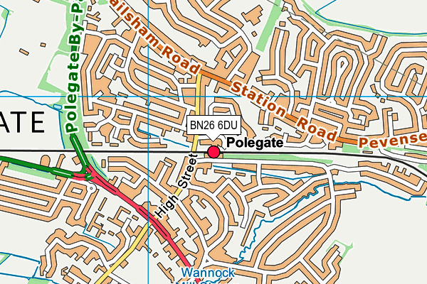 BN26 6DU map - OS VectorMap District (Ordnance Survey) BN26 6DU map - OS VectorMap District (Ordnance Survey)