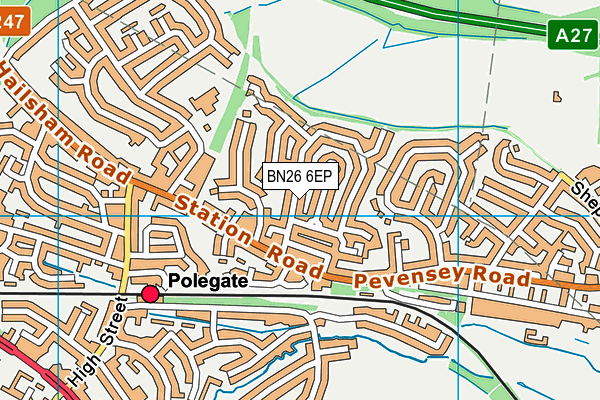 BN26 6EP map - OS VectorMap District (Ordnance Survey) BN26 6EP map - OS VectorMap District (Ordnance Survey)