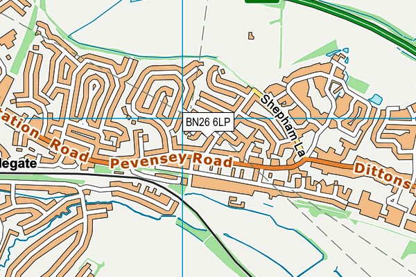 BN26 6LP map - OS VectorMap District (Ordnance Survey) BN26 6LP map - OS VectorMap District (Ordnance Survey)