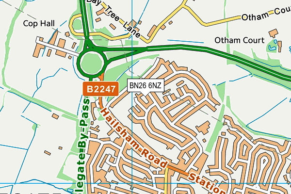 BN26 6NZ map - OS VectorMap District (Ordnance Survey) BN26 6NZ map - OS VectorMap District (Ordnance Survey)