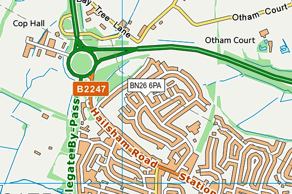 BN26 6PA map - OS VectorMap District (Ordnance Survey) BN26 6PA map - OS VectorMap District (Ordnance Survey)