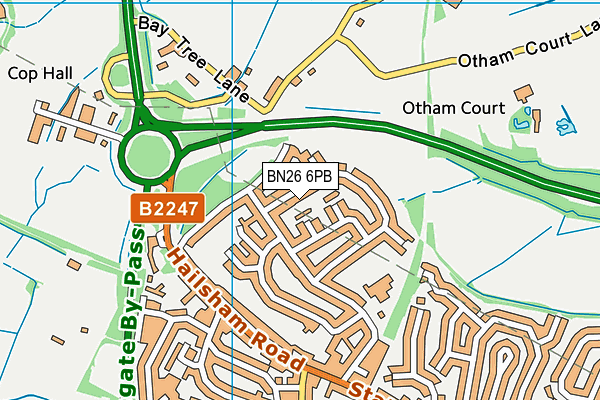 BN26 6PB map - OS VectorMap District (Ordnance Survey) BN26 6PB map - OS VectorMap District (Ordnance Survey)