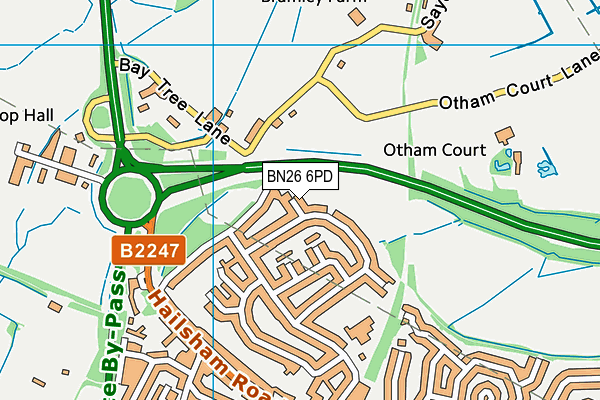BN26 6PD map - OS VectorMap District (Ordnance Survey) BN26 6PD map - OS VectorMap District (Ordnance Survey)