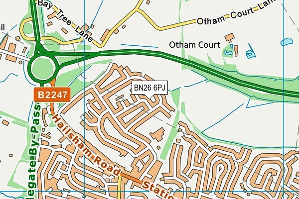 BN26 6PJ map - OS VectorMap District (Ordnance Survey) BN26 6PJ map - OS VectorMap District (Ordnance Survey)