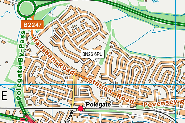 BN26 6PU map - OS VectorMap District (Ordnance Survey) BN26 6PU map - OS VectorMap District (Ordnance Survey)