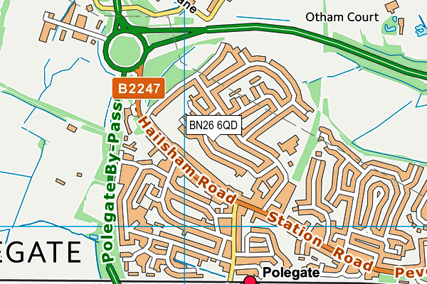 BN26 6QD map - OS VectorMap District (Ordnance Survey) BN26 6QD map - OS VectorMap District (Ordnance Survey)