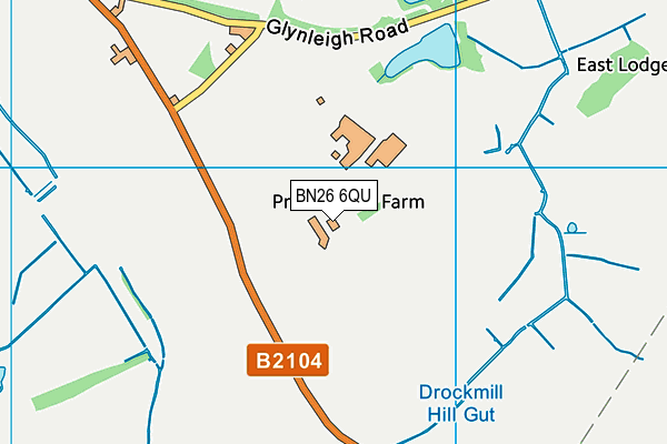 BN26 6QU map - OS VectorMap District (Ordnance Survey) BN26 6QU map - OS VectorMap District (Ordnance Survey)