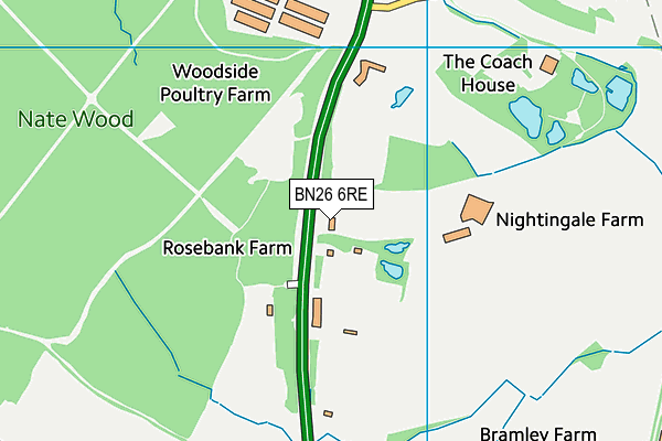 BN26 6RE map - OS VectorMap District (Ordnance Survey) BN26 6RE map - OS VectorMap District (Ordnance Survey)