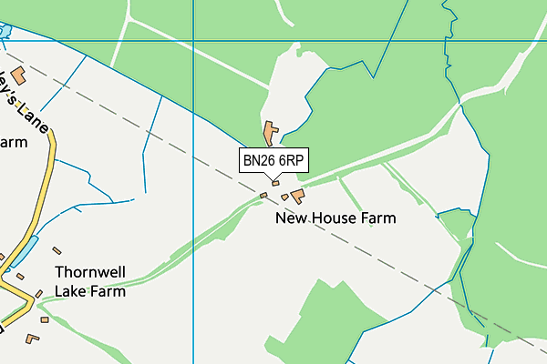 BN26 6RP map - OS VectorMap District (Ordnance Survey)