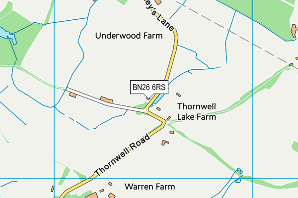 BN26 6RS map - OS VectorMap District (Ordnance Survey) BN26 6RS map - OS VectorMap District (Ordnance Survey)
