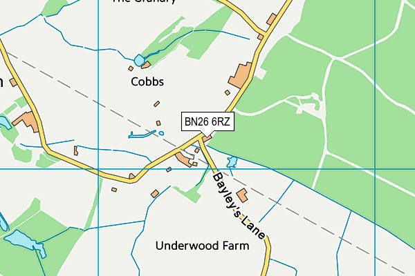 BN26 6RZ map - OS VectorMap District (Ordnance Survey) BN26 6RZ map - OS VectorMap District (Ordnance Survey)