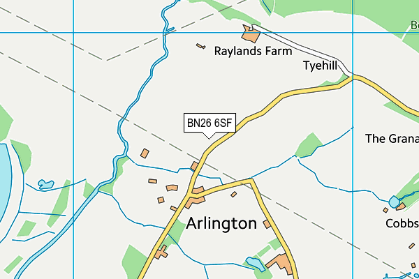 BN26 6SF map - OS VectorMap District (Ordnance Survey) BN26 6SF map - OS VectorMap District (Ordnance Survey)
