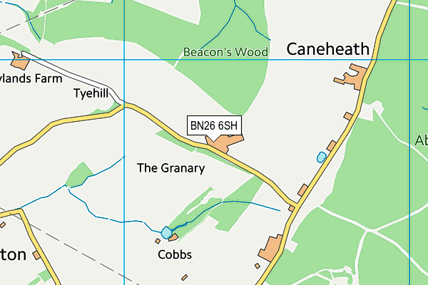 BN26 6SH map - OS VectorMap District (Ordnance Survey) BN26 6SH map - OS VectorMap District (Ordnance Survey)