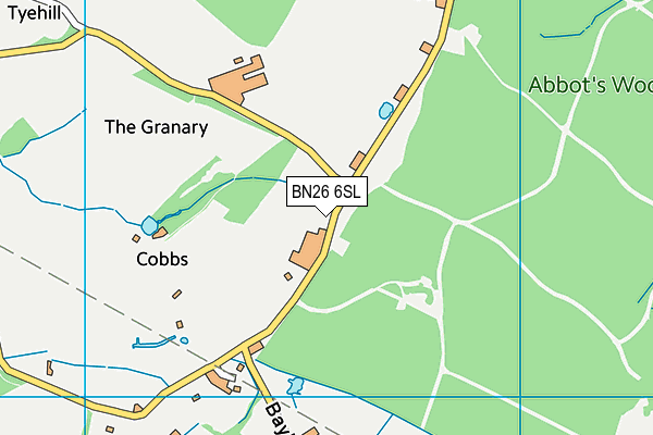 BN26 6SL map - OS VectorMap District (Ordnance Survey) BN26 6SL map - OS VectorMap District (Ordnance Survey)