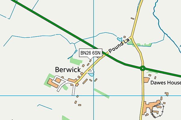 BN26 6SN map - OS VectorMap District (Ordnance Survey) BN26 6SN map - OS VectorMap District (Ordnance Survey)