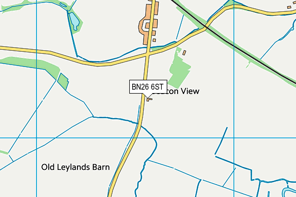 BN26 6ST map - OS VectorMap District (Ordnance Survey) BN26 6ST map - OS VectorMap District (Ordnance Survey)