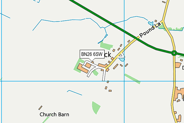 BN26 6SW map - OS VectorMap District (Ordnance Survey) BN26 6SW map - OS VectorMap District (Ordnance Survey)