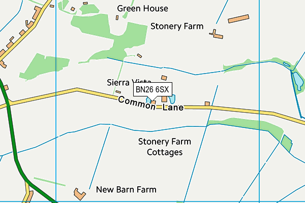 BN26 6SX map - OS VectorMap District (Ordnance Survey)