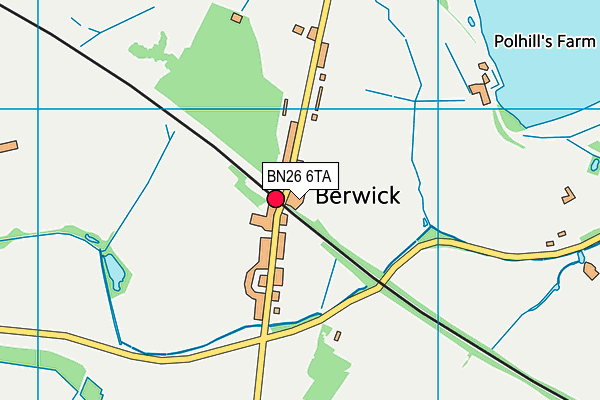 BN26 6TA map - OS VectorMap District (Ordnance Survey)