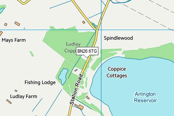 BN26 6TG map - OS VectorMap District (Ordnance Survey) BN26 6TG map - OS VectorMap District (Ordnance Survey)