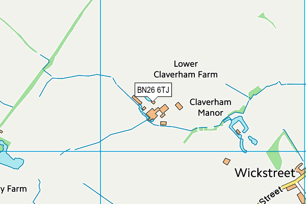 BN26 6TJ map - OS VectorMap District (Ordnance Survey) BN26 6TJ map - OS VectorMap District (Ordnance Survey)