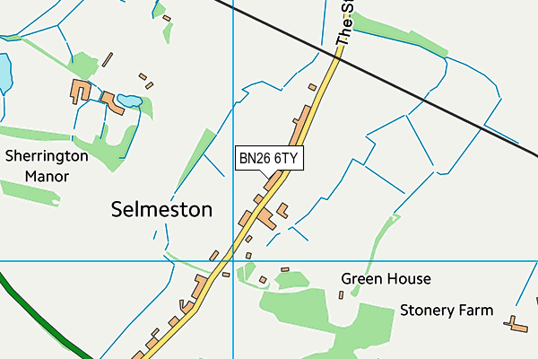 BN26 6TY map - OS VectorMap District (Ordnance Survey) BN26 6TY map - OS VectorMap District (Ordnance Survey)