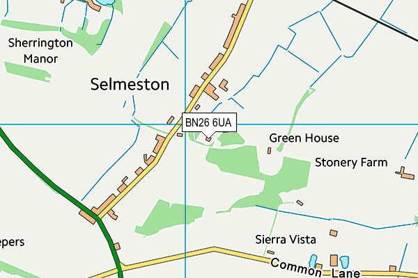 BN26 6UA map - OS VectorMap District (Ordnance Survey)