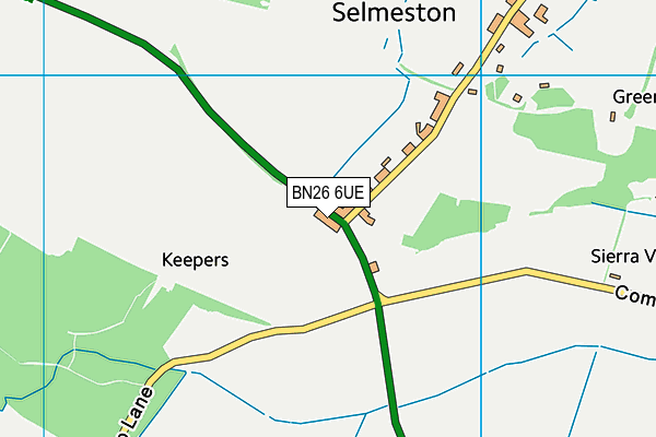 BN26 6UE map - OS VectorMap District (Ordnance Survey) BN26 6UE map - OS VectorMap District (Ordnance Survey)