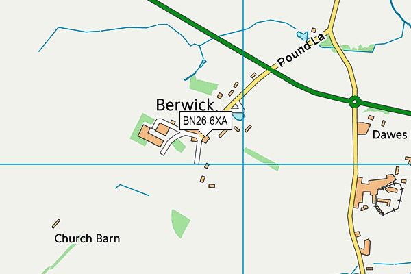 BN26 6XA map - OS VectorMap District (Ordnance Survey) BN26 6XA map - OS VectorMap District (Ordnance Survey)