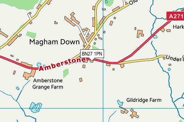 BN27 1PN map - OS VectorMap District (Ordnance Survey) BN27 1PN map - OS VectorMap District (Ordnance Survey)