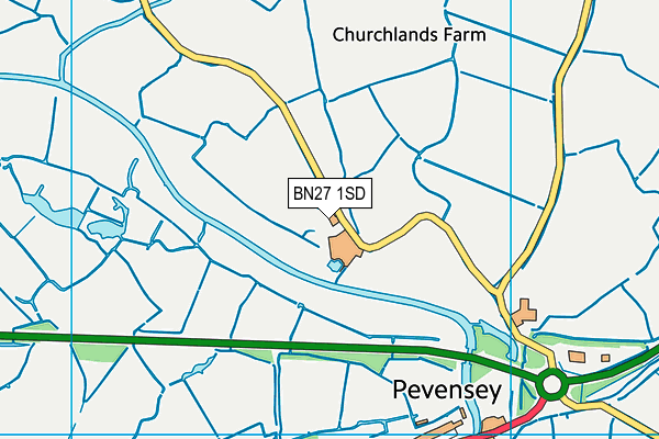 BN27 1SD map - OS VectorMap District (Ordnance Survey) BN27 1SD map - OS VectorMap District (Ordnance Survey)