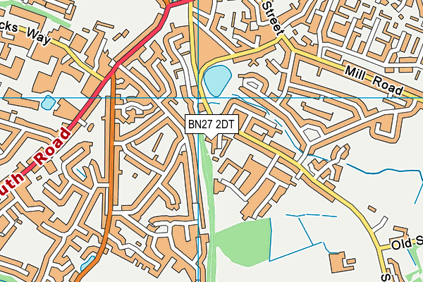 BN27 2DT map - OS VectorMap District (Ordnance Survey) BN27 2DT map - OS VectorMap District (Ordnance Survey)