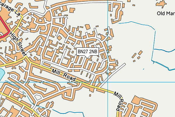 BN27 2NB map - OS VectorMap District (Ordnance Survey) BN27 2NB map - OS VectorMap District (Ordnance Survey)