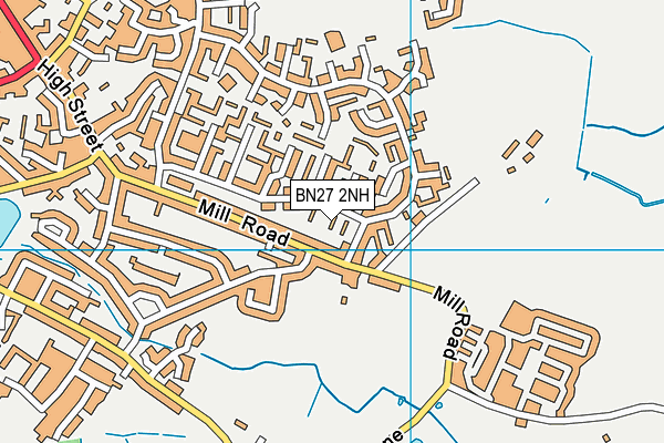 BN27 2NH map - OS VectorMap District (Ordnance Survey) BN27 2NH map - OS VectorMap District (Ordnance Survey)