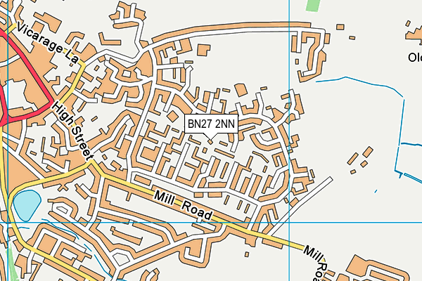 BN27 2NN map - OS VectorMap District (Ordnance Survey) BN27 2NN map - OS VectorMap District (Ordnance Survey)