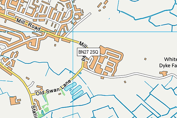 BN27 2SQ map - OS VectorMap District (Ordnance Survey) BN27 2SQ map - OS VectorMap District (Ordnance Survey)