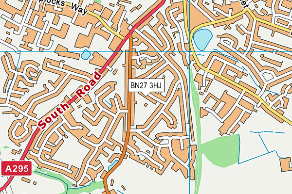BN27 3HJ map - OS VectorMap District (Ordnance Survey) BN27 3HJ map - OS VectorMap District (Ordnance Survey)