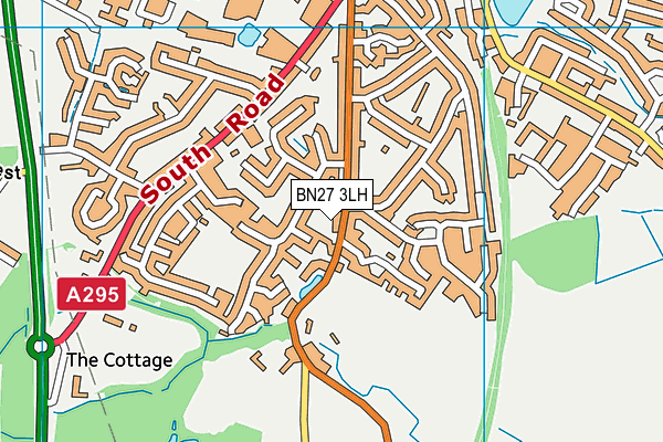 BN27 3LH map - OS VectorMap District (Ordnance Survey) BN27 3LH map - OS VectorMap District (Ordnance Survey)