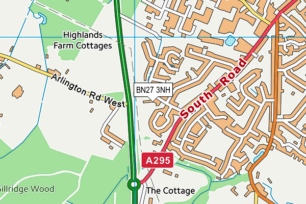 BN27 3NH map - OS VectorMap District (Ordnance Survey) BN27 3NH map - OS VectorMap District (Ordnance Survey)