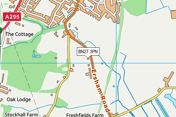 BN27 3PN map - OS VectorMap District (Ordnance Survey) BN27 3PN map - OS VectorMap District (Ordnance Survey)