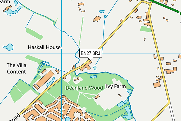BN27 3RJ map - OS VectorMap District (Ordnance Survey) BN27 3RJ map - OS VectorMap District (Ordnance Survey)