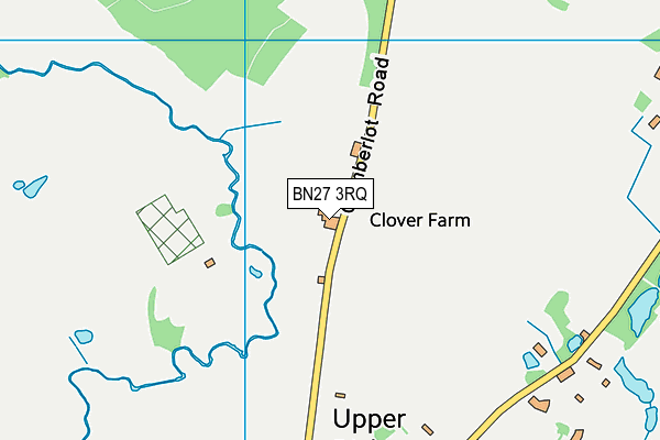 BN27 3RQ map - OS VectorMap District (Ordnance Survey) BN27 3RQ map - OS VectorMap District (Ordnance Survey)