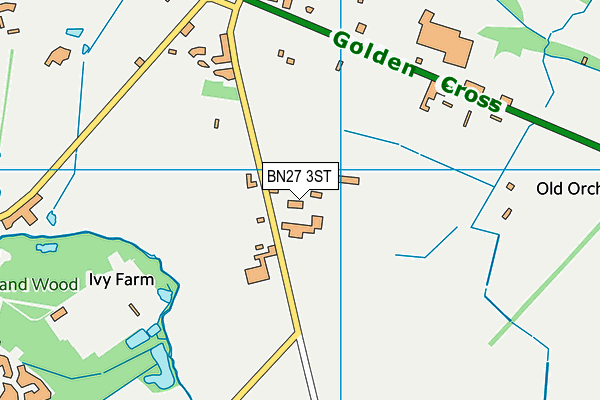 BN27 3ST map - OS VectorMap District (Ordnance Survey) BN27 3ST map - OS VectorMap District (Ordnance Survey)