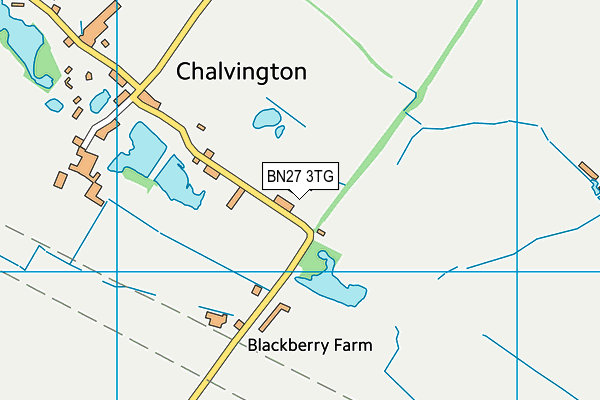 BN27 3TG map - OS VectorMap District (Ordnance Survey) BN27 3TG map - OS VectorMap District (Ordnance Survey)