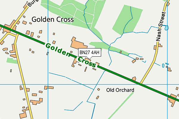 BN27 4AH map - OS VectorMap District (Ordnance Survey) BN27 4AH map - OS VectorMap District (Ordnance Survey)