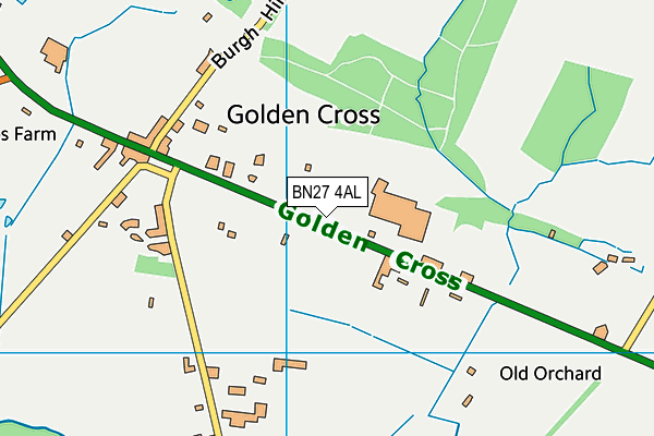 BN27 4AL map - OS VectorMap District (Ordnance Survey) BN27 4AL map - OS VectorMap District (Ordnance Survey)
